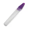 Lima de Cristal lima de uñas de cristal con duro lleva la caja del tubo de manicura pedicura herramienta NF014S ENVÍO DE LA GOTA