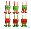 Elf Pantolon Stoking Noel Dekorasyonları Süsleme Noel Kumaş Şeker Çantası Festivali Parti Aksesuar Hediyeleri 6 Renk 6170465