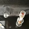 Filter Doppelwaschanlage Glas Bongs Accessoires, Glasrauchrohre farbenfrohe Mini Multi-Farben Handrohre Bester Löffelglas