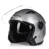 Casque moto face ouverte capacete para motocicleta cascos para moto racing Jiekai moto casques vintage avec double lens259s