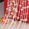 Nuovo arrivo perline acriliche lucide Decorazione dell'albero di cristallo Catena di perline Stringa Ghirlanda di cristallo Fili per forniture natalizie di nozze