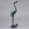 Bronze Antique Decoration Long Turtle Crane 60 Ganoderma Crane Crane Chiński Retro Crafts Grafika Brązowa