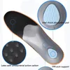 Läder latex ortopedisk fotbehandlingsvård Insula Antibakteriell aktiv kol Ortotisk båge Stöd Instep Cowskin Flat Foot Shoe Pad