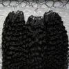 Micro Loops Couleur naturelle Afro Curly Curly Micro Loop Extensions de cheveux humains 300g Mongol Mongol Coiffure Curly Micro Link EXTENDS 7911244