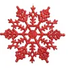 12-packad 10cm akryl snöflinga för julprydnader Juldekorationer Party Decoration, 7 färger för att du väljer