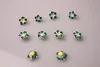 New Fashion hot 100pcs/lot Mixed Colorful Polymer Clay Beads Flower 15mm For Jewelry fiindings Making DIY