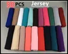 도매 - 50pcs 180 * 80cm Elasic Jersey Hijab Shawl Scarf, 180 * 80cm, 색상을 선택할 수 있습니다