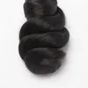 Vollbündel unverarbeitetes brasilianisches menschliches Haar Schuss lose Wellenwellige Haarwebe 1b natürliche schwarze 12 "-30" Webhaarverlängerung gemischte Längen