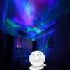 Diamant Aurora Borealis LED -Projektor Lichtlampe Farbe ändert 8 Stimmungsstimmungen USB Light Lampe mit Lautsprecher Neuheit Light Gift226c