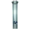 Прямо 9 мм Стеклянный стакан Бонг тяжелые стеклянные водопроводные трубы стакан бонги 17 "высота улавливателя льда с доставкой груза падения