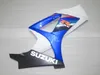 Motorcykel Fairing Kit för Suzuki GSXR1000 07 08 Blå Vit Svarta Kroppsarbeten Set GSXR1000 2007 2008 OT39