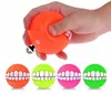 Mélanger la couleur balle pour animaux de compagnie drôle chien jouet coloré en caoutchouc balle ronde avec des dents motif chien balle à mâcher Toys8121726
