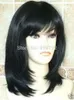 Nya Sexiga Kvinnors Medium Brown Blond Wig Vacker Natur Fashion Hair Wigs Gratis frakt