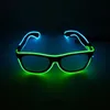 Led Party Lighting Glasses Fashion El Two-Color Glowing Glasses Xmas Birthday Halloween Neon Party Bar Costume Decor Supplies WX-G13