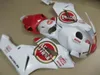 Spuitgieten Plastic Fairing Kit voor HONDA CBR1000RR 04 05 Witte rode backset Set CBR1000RR 2004 2005 OT12