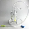 4,5 -calowe mini olejowe palnik Bong Grube plastikowe rury akrylowe z 2 szt. 10 mm samiec Pyrex Glass Olej Rurka silikonowa rurka słomy