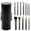 Ny 12st Professional Beauty Makeup Brush Set Contour Blending Powder Liquid Foundation Make Up Borstes With PU Cup Holder