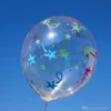 12-inch Transparent Balloon Pentagram Printing Birthday Wedding Party Decor E00249 BARD