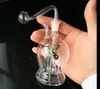 Tuyaux nervurés multi-floraux, Pipes à eau en verre Pipes à fumer Percolateur Bongs en verre Brûleur à mazout Conduites d'eau Plates-formes pétrolières Fumer avec compte-gouttes