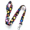 Partihandel 10st Cartoon Beautiful Flower Phone Lanyard Fashion Keys Rope Lovely Star Neck Rope Card Rope 170