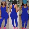 Toptan- Yeni Kadınlar Sıradan Kolsuz Bodycon Romper Tulum Kulübü Bodysuit Uzun Pantolon