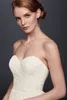 Prosty projektant NOWY! Koronkowa Sweetheart Wedding A-Line Ruched Godice pochlebne Vestido de Noiva Suknie ślubne WG3829
