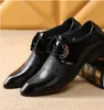 Classique hommes robe mariage chaussures plates luxe hommes affaires Oxfords chaussure décontractée noir/marron chaussures en cuir