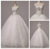 Abito da sposa di lusso con fasciatura, abito da sposa con scollo a cuore, abito da sposa scintillante e brillante, tulle lungo fino al pavimento con applicazioni di perline