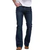 Wholesale- MCCKLE Mens Jeans 2017 new fashion men jeans Denim pant Fit Denim flare pants patchwoek casual wash pants jeans clothing