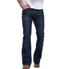 Partihandel-Mcckle Mens Jeans 2017 Nya mode män Jeans Denim Pant Fit Denim Flare Byxor Patchwoek Casual Wash Byxor Jeans Kläder