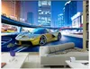 Hohe Qualität Benutzerdefinierte 3d fototapete wandbilder tapeten Um die kühlen sportwagen wandbilder tv wallpaper dekoration wohnzimmer tapete zu genießen