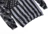 الجملة-جديد أزياء أمريكا نمط 3d هوديس الرجال النساء مقنع بلوزات الولايات المتحدة الأمريكية العلم نجوم المشارب طباعة هودي بلايز زائد الحجم 3xl