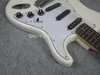 Custom Shop Ritchie Blackmore Gray White Electric Guitar Scalloped Rosewood Fingerboard Dot Inlay Vintage Tuners