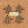 El Yapımı Eller Charms Kolye 13x11mm 200 adet / grup Tibet Gümüş / Bronz Fit Bilezikler Kolye Takı DIY L370