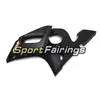 Matte svarta fångningar för Yamaha YZF600 R6 98 99 00 01 02 År 1998 1999 2000 2001 2002 Plast ABS Motorcykel Fairing Kit Body Frames Cover