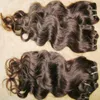 Promotion Hair Products Billigaste Bearbetade 100% Human Hair Body Wave Brazilian Extension Wefts 9 Bundlar / Lot Fast Shipping