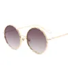 Pink Lens gotiska runda solglasögon för man 2017 Tennis Polariserad guld rostfritt ram utomhus steampunk designer glasögon vintage wi3152364