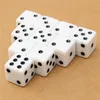 10pcs جديدة متعددة الألوان قياسية ستة جوانب ألعاب أكريليك 6 Dices 16mm ل Craps Club Party Game 3 Color