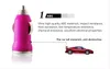 USB Araç Şarj Renkli Bullet Mini Şarj Tüm Cep Telefonu için Taşınabilir Yürütücü Evrensel Adaptörü