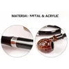 Wood Color Wooden Pipe Smoking Pipes 16cm Metal & Acrylic Material 6pcs/Set Choiced Gift 4 Types for Tabacoo Cigarette