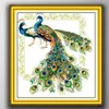 Lucky Peacocks Birds Ręcznie robione narzędzia Cross Stitch Craft Sanda haftowe Zestawy robót igłowych Drukuj na płótnie DMC 14CT /11CT