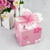 100pcs 벚꽃 웨딩 Engagemant 파티를위한 꽃 사탕 상자 초콜렛 상자 파티 베비 샤워 호의 선물