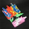 Hookah Silicone Nectar Bong kits with 10mm GR2 Titanium nail and 120mm dabber tool Mini silicone water Pipe Oil Rig Bongs