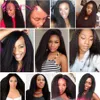 Cheveux brésiliens Kinky 8A 360 Lace Frontal avec Bundle Kinky Straight Closure Virgin Hair Weave Lace Frontal Closure avec Bundles3730409