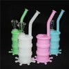 Portable Shape Silicone Bong Mouthpiece Cover Rubber Drip Tip Silicon Cap For Smoking Bong Dab oil rig Glass Water Pipe