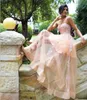 2017 스파게티 긴 깎아 지른 들러리 드레스 Tulle Applique 정장 웨딩 커스텀 메이드 드레스 명품 가운