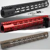 Rail de garde-main m-lok de 15 pouces de longueur, nouveau système de montage à flotteur gratuit, couleur noir/rouge/Tan adapté au fusil .223/5.56