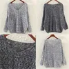 Kadın Kazak Toptan-2021 Moda Bahis Uzun Kollu Gevşek V Yaka Sweater Oymak1