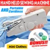 Ropa de mano de mano portátil portátil inalámbrico mini máquina de coser puntada Inicio