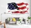 The Flying Flag of The United States Frameless Paintings 5pcs(No Frame) Printd on Canvas Arts Modern Home Wall Art HD Print Painting